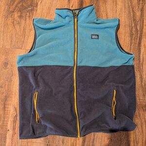 REI Co-op Teal and Navy Fleece Vest